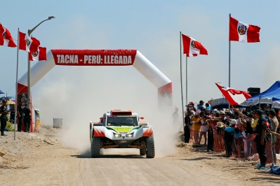 MOTORSPORT - DAKAR PERU CHILE ARGENTINA  2013 - STAGE 5 / ETAPE 5 - AREQUIPA (PER) TO ARICA (CHI) - 09/01/2013 - PHOTO : FREDERIC LE FLOCâH / DPPI - 
316 CHABOT RONAN ( FRANCE ) PILLOT GILLES ( FRANCE ) - SMG - TOYS MOTORS - SMG - ACTION
