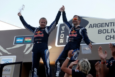 MOTORSPORT - DAKAR ARGENTINA BOLIVIA CHILE  2014 - FINISH / ARRIVEE PODIUM - VALPARAISO (CHI) - 19/01/2014 - PHOTO FRANCOIS FLAMAND / DPPI  - 312	CHABOT RONAN (FRA) / PILLOT GILLES - SMG - AMBIANCE