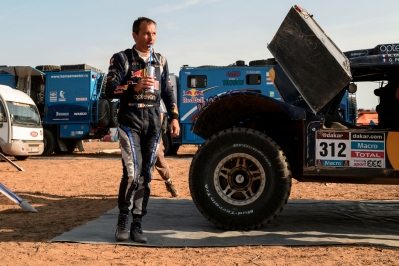 Ronan Chabot seen at the Dakar Rally bivouac in La Serena, Chile on January 17th, 2014