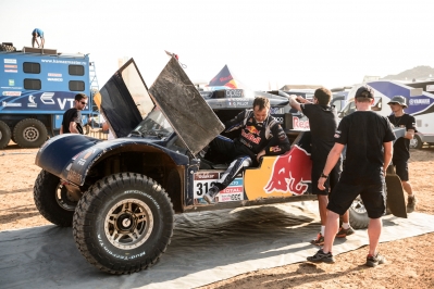 Ronan Chabot seen at the Dakar Rally bivouac in La Serena, Chile on January 17th, 2014