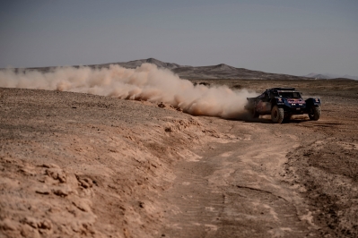 Ronan Chabot (driver) and Gilles Pillot (co-driver) race during the 11th stage of Dakar Rally from Antofagasta to El Salvador, Chile on January 16th, 2014