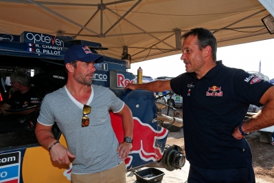 MOTORSPORT - DAKAR ARGENTINA BOLIVIA CHILE  2014 - STAGE 12 / ETAPE 12 - EL SALVADOR (CHI) - LA SERENA (CHI) - 17/01/2014 - PHOTO FREDERIC LE FLOCH / DPPI  - SEBASTIEN LOEB
CHABOT RONAN (FRA) - SMG - AMBIANCE PORTRAIT