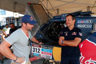 MOTORSPORT - DAKAR ARGENTINA BOLIVIA CHILE  2014 - STAGE 12 / ETAPE 12 - EL SALVADOR (CHI) - LA SERENA (CHI) - 17/01/2014 - PHOTO FREDERIC LE FLOCH / DPPI  - SEBASTIEN LOEB
CHABOT RONAN (FRA) - SMG - AMBIANCE PORTRAIT