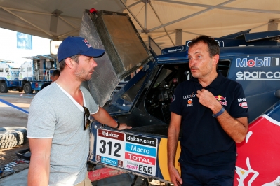 MOTORSPORT - DAKAR ARGENTINA BOLIVIA CHILE  2014 - STAGE 12 / ETAPE 12 - EL SALVADOR (CHI) - LA SERENA (CHI) - 17/01/2014 - PHOTO FREDERIC LE FLOCH / DPPI  - SEBASTIEN LOEB
CHABOT RONAN (FRA) - SMG - AMBIANCE PORTRAIT