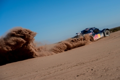 Ronan Chabot (driver) and Gilles Pillot (co-driver) race during the 5th stage of Dakar Rally from Chilecito to Tucuman, Argentina on January 9th, 2014