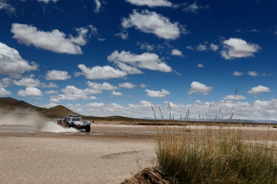MOTORSPORT - DAKAR ARGENTINA BOLIVIA CHILE  2014 - STAGE 7 / ETAPE 7 - SALTA (ARG) - SALTA (ARG) - 12/01/2014 - PHOTO BENJAMIN CREMEL / DPPI - 312	CHABOT RONAN (FRA) / PILLOT GILLES - SMG - ACTION