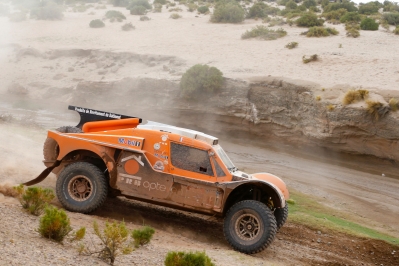 320 CHABOT Ronan (Fra) PILLOT Gilles (Fra) Smg action during the Dakar 2015 Argentina Bolivia Chile, Car Marathon Stage 7a / Auto Etape Marathon 7a, Iquique to Uyuni on January 10th 2015 at Iquique, Chile. Photo Frederic Le Floch / DPPI