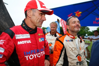 CHABOT Ronan (Fra) Smg ambiance LAVIEILLE Christian (Fra)  Toyota ambiance during the Dakar 2015 Argentina Bolivia Chile, Stage 13 Finish and Podium /  Etape 13, Rosario to Buenos Aires on January 17th 2015 at Rosario, Argentina. Photo Frederic Le Floch / DPPI