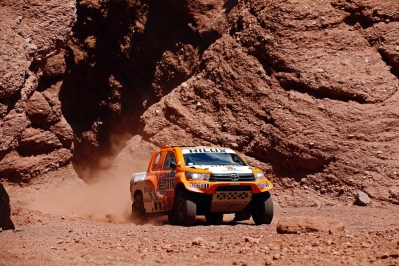 316 CHABOT Ronan (fra) PILLOT Gilles (fra) TOYOTA action during the Dakar 2016 Argentina,  Bolivia, Etape 8 / Stage 8, Salta - Belen,  from  January 11, 2016 - Photo Gregory Lenormand / DPPI