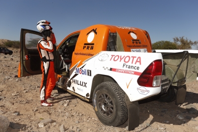 316 CHABOT Ronan (fra) PILLOT Gilles (fra) TOYOTA ambiance during the Dakar 2016 Argentina,  Bolivia, Etape 9 / Stage 9, Belen - Belen,  from  January 12, 2016 - Photo Florent Gooden / DPPI