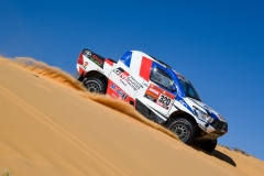 320 Chabot Ronan (fra), Pillot Gilles (fra), Toyota Hilux, Overdrive Toyota, Auto, Car, action during Stage 5 of the Dakar 2020 between Al Ula and Ha'il, 563 km - SS 353 km, in Saudi Arabia, on January 9, 2020 - Photo Eric Vargiolu / DPPI
