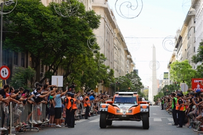 320 CHABOT Ronan (Fra) PILLOT Gilles (Fra) Smg action during the Dakar 2015 Argentina Bolivia Chile, Start Podium / Podium de DÃ©part on January 3rd 2015 at Buenos Aires, Argentina. Photo Eric Vargiolu / DPPI