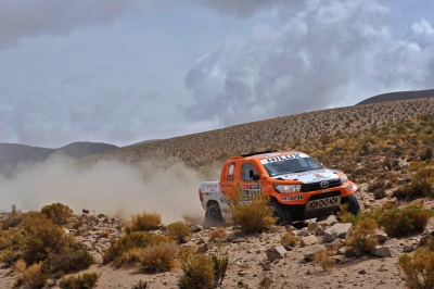 316 CHABOT Ronan (fra) PILLOT Gilles (fra) TOYOTA action during the Dakar 2016 Argentina Bolivia, Etape 4 - Stage 4, Jujuy - Jujuy,  from  January 6, 2016 , Argentina - Photo DPPI