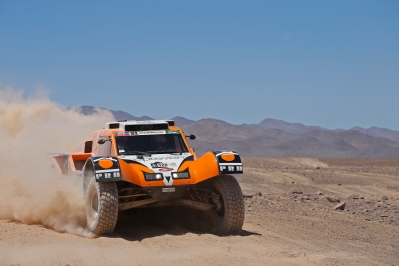 320 CHABOT Ronan (Fra) PILLOT Gilles (Fra) Smg action  during the Dakar 2015 Argentina Bolivia Chile, Stage 5 / Etape 5 -  Copiapo to Antofagasta on January 8th 2015 at Copiapo, Chile. Photo Frederic Le Floch / DPPI
